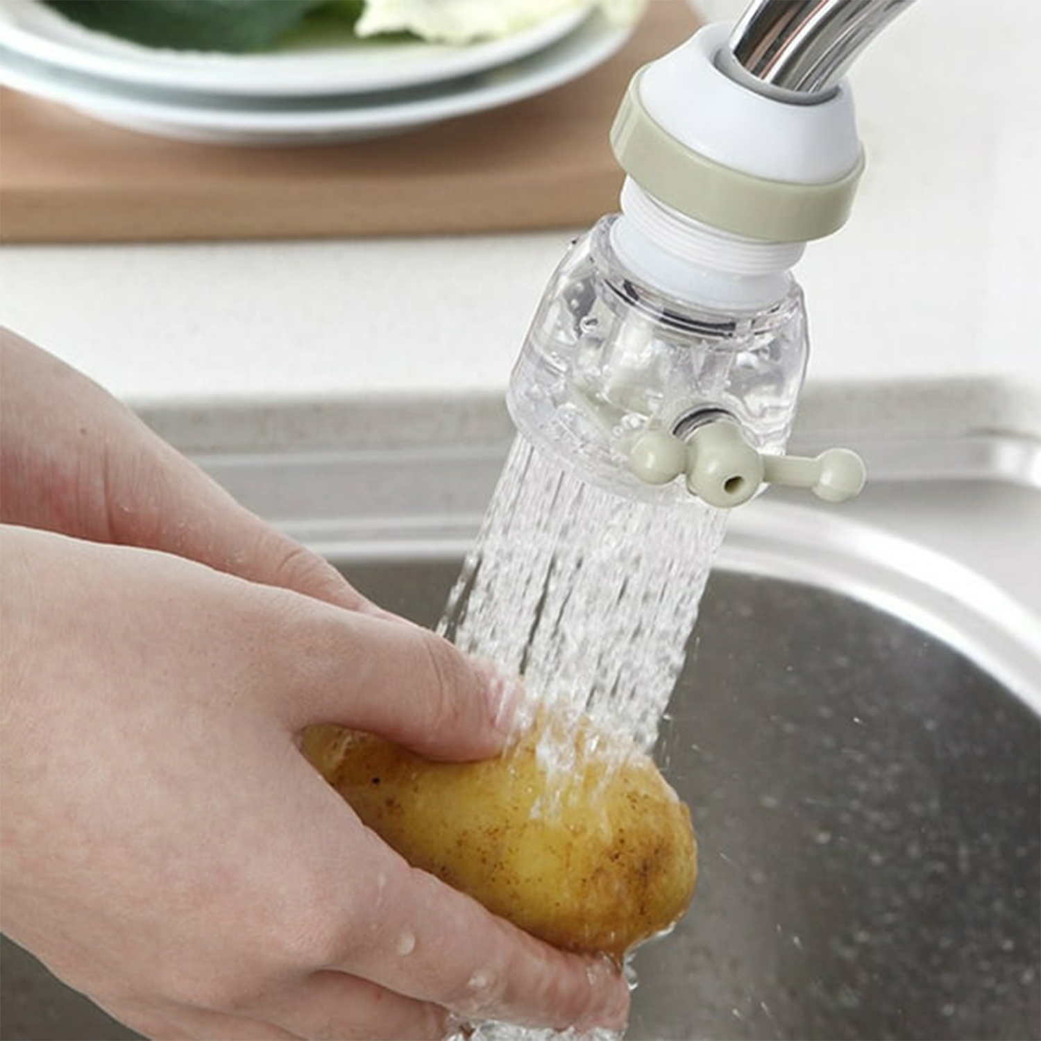 Adjustable Water Faucet Can Rotate 360 Degree Shower Head Anti spattering Water-saving Tap Nozzle Extended Filter Water Saving, Kitchen Bathroom Faucet Water-Saving Devices (1 Pc) Adjustable Water Faucet Can Rotate 360 Degree Shower Head Anti spattering Water-saving Tap Nozzle Extended Filter Water Saving, Kitchen Bathroom Faucet Water-Saving Devices (1 Pc)